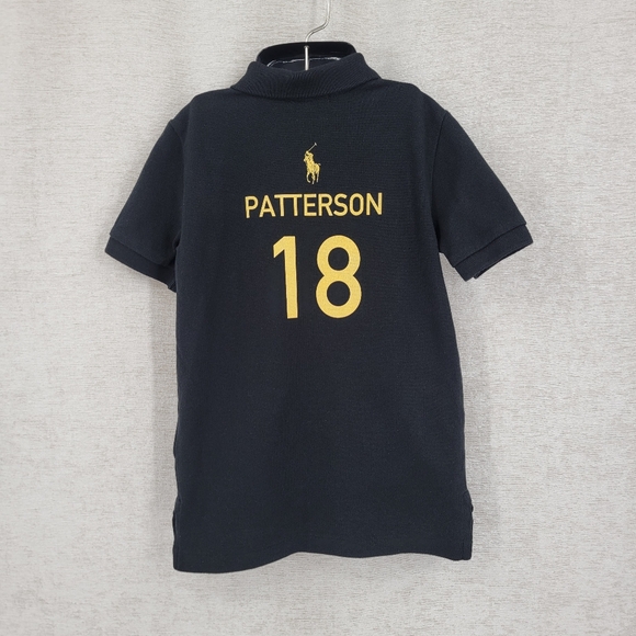 Polo Ralph Lauren Kids Black Polo Bear Rugby Player Polo Shirt - Picture 4 of 9